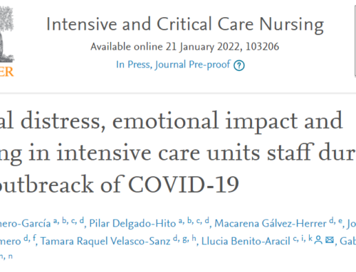 Aprender de lo vivido: distrés moral, impacto emocional y afrontamiento en profesionales de UCI-COVID